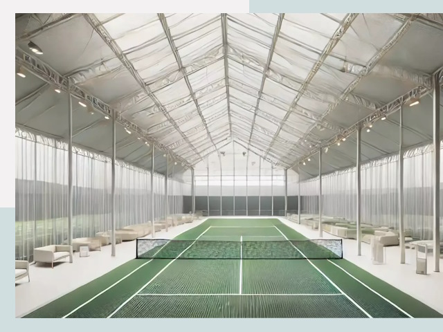 Строительство теннисных кортов в Кольчугине