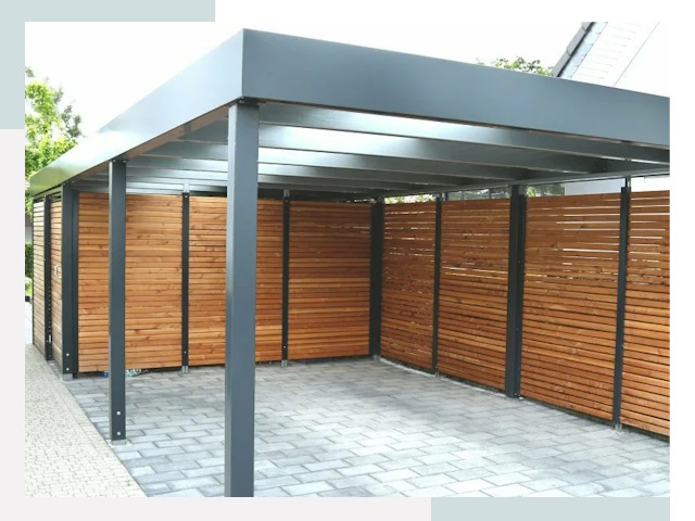 Навесы для парковки в Кольчугине