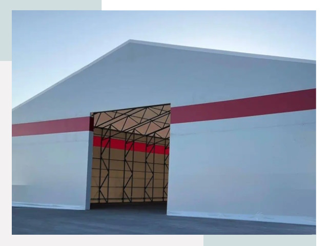 Быстровозводимые ангары в Кольчугине