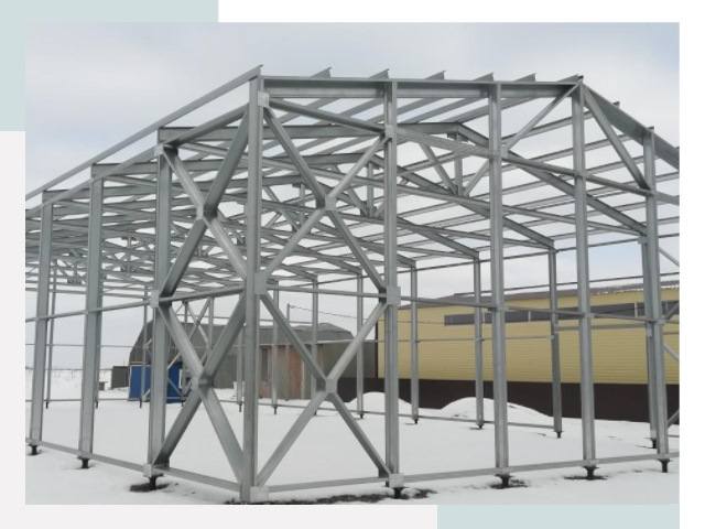 Каркасные ангары в Кольчугине