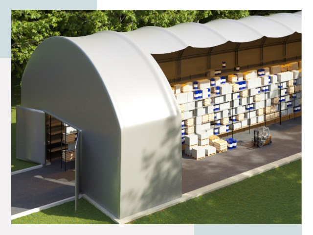 Тентовые ангары в Кольчугине