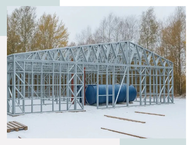 Металлические ангары в Кольчугине