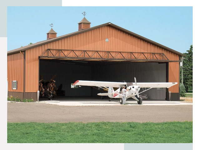 Ангары для самолетов в Кольчугине