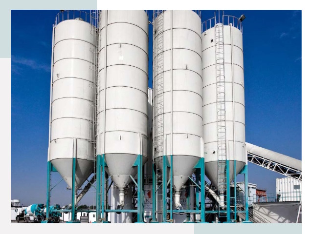 Строительство цементных силосов в Кольчугине