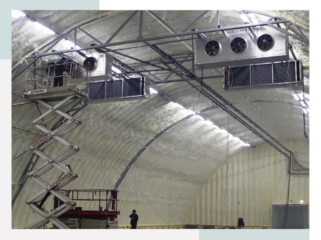 Оснащение ангаров в Кольчугине