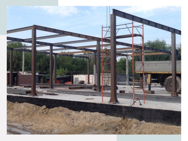 Фундамент для ангаров в Кольчугине