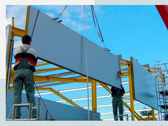 Монтаж сэндвич-панелей в Кольчугине от 610 руб.