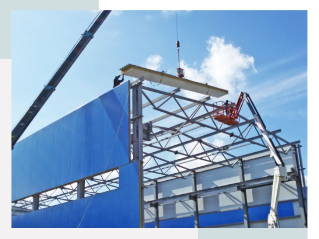 Монтаж сэндвич-панелей в Кольчугине