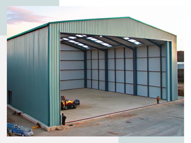 Строительство ангаров в Кольчугине